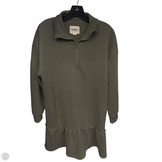 Dress Sweater By Upwest In Green, Size: L