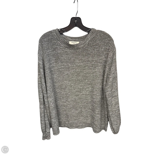 Sweater By Zenana In Grey, Size: Xl