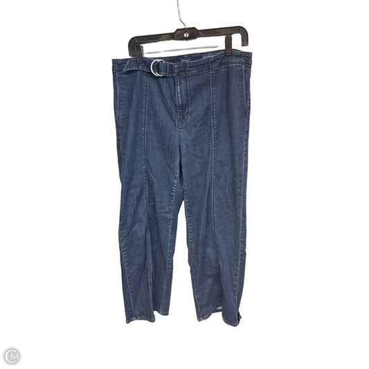 Jeans Wide Leg By J. Jill In Blue Denim, Size: 14