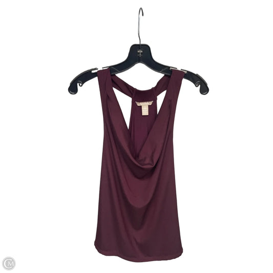 Top Sleeveless By Banana Republic In Maroon, Size: S