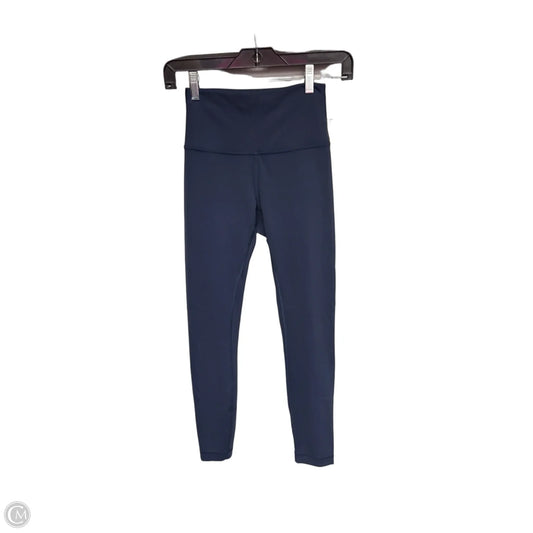 Athletic Leggings By Lululemon In Navy, Size: 4