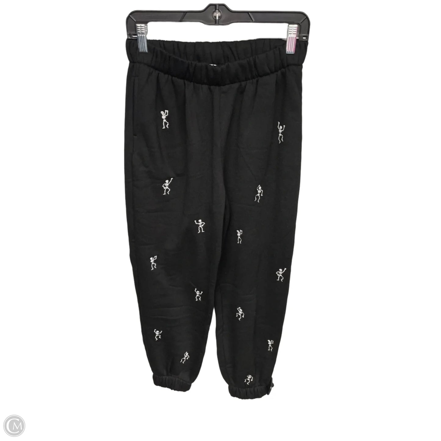 Athletic Pants By Clothes Mentor In Black & White, Size: L
