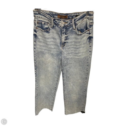 Jeans Straight By Judy Blue In Blue Denim, Size: M