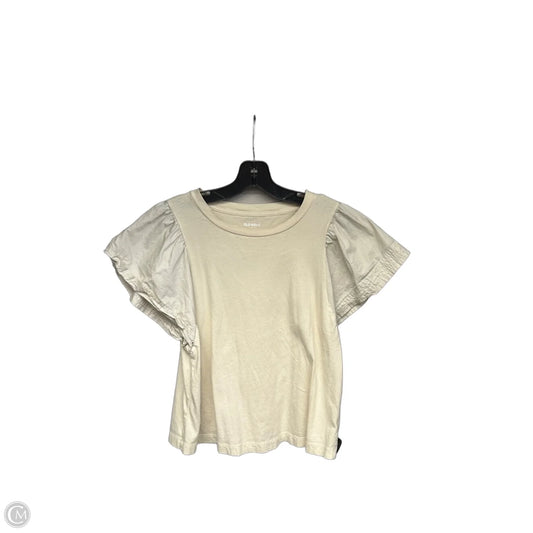 Top Short Sleeve By Old Navy In Beige, Size: M
