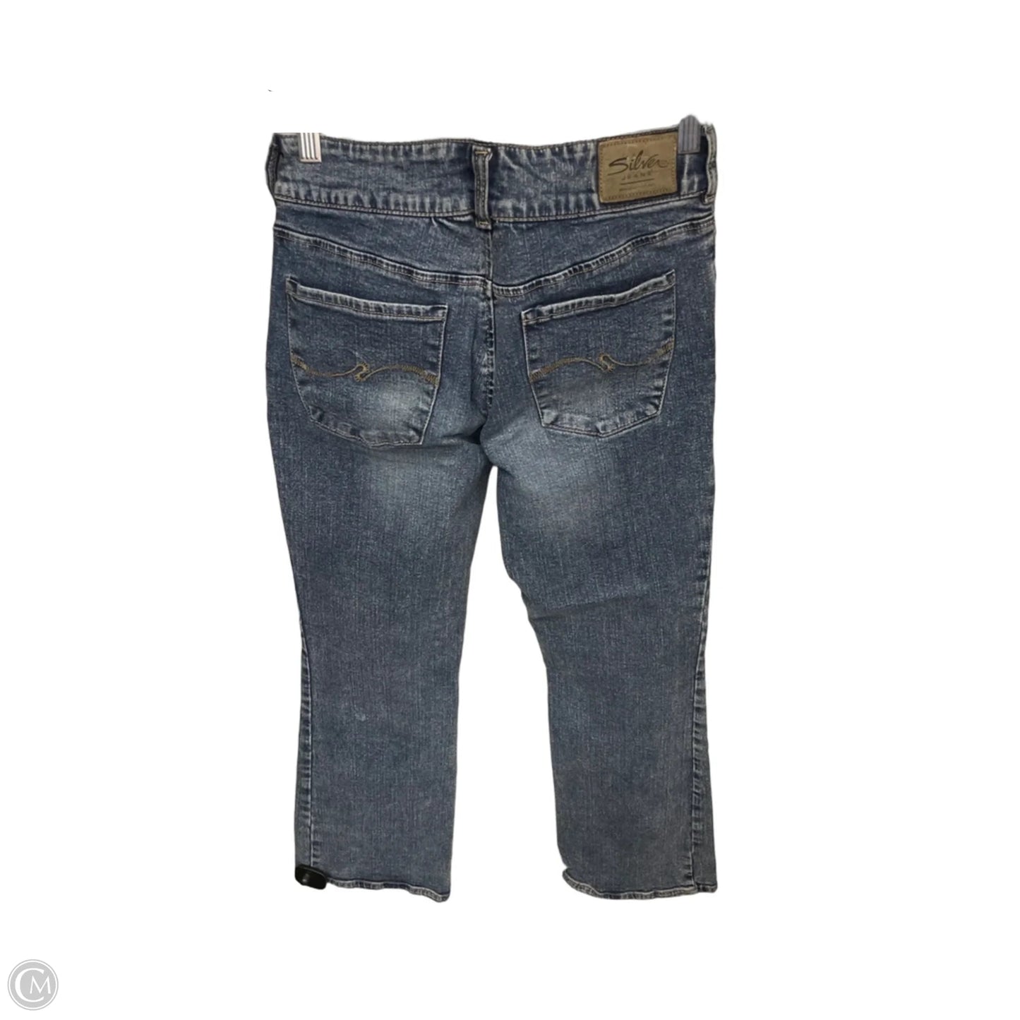 Jeans Boot Cut By Silver In Blue Denim, Size: 4