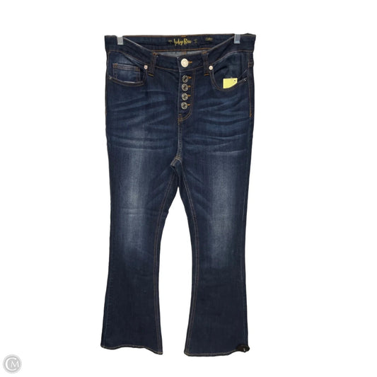 Jeans Flared By Indigo Rein In Blue Denim, Size: 4