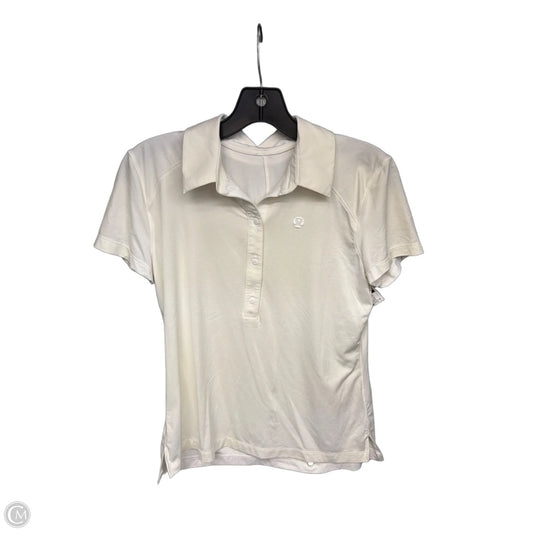 Athletic Top Short Sleeve By Lululemon In Cream
