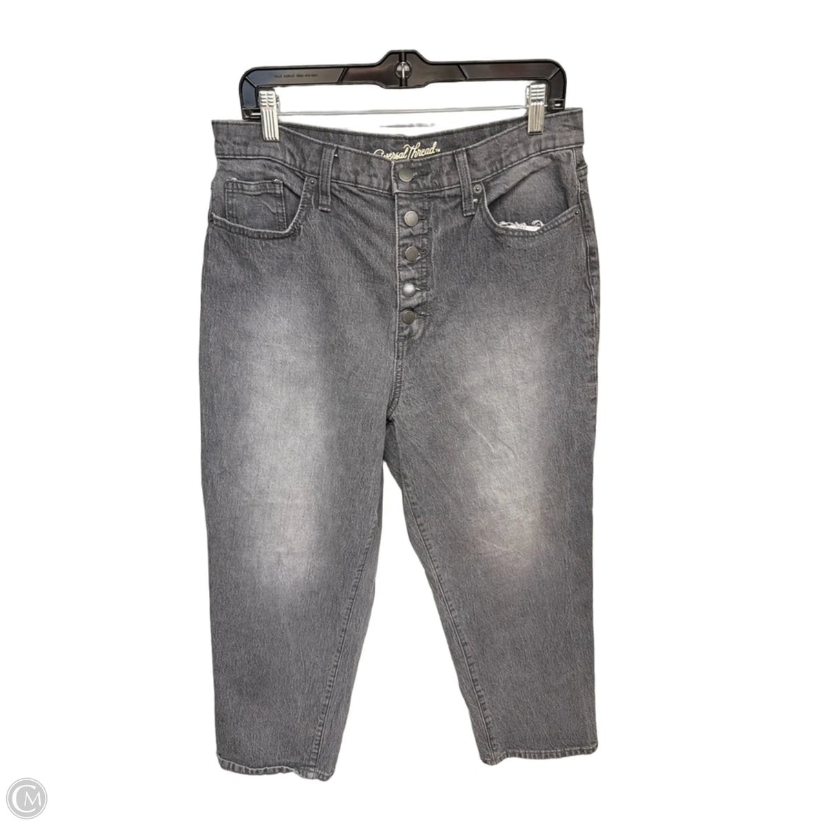 Jeans Wide Leg By Universal Thread In Grey Denim, Size: 12