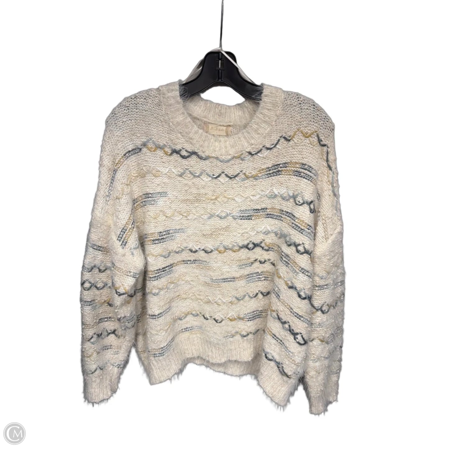 Sweater By Altard State In Blue & Cream, Size: L