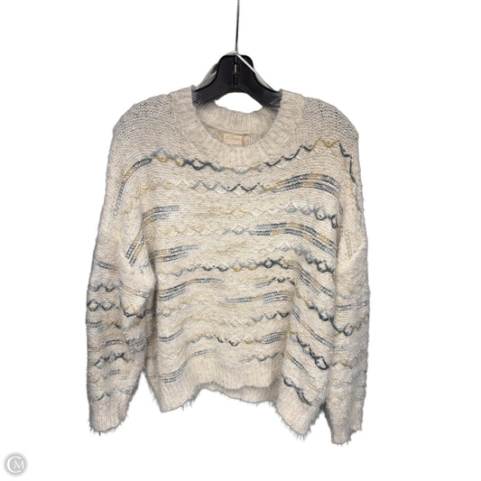 Sweater By Altard State In Blue & Cream, Size: L
