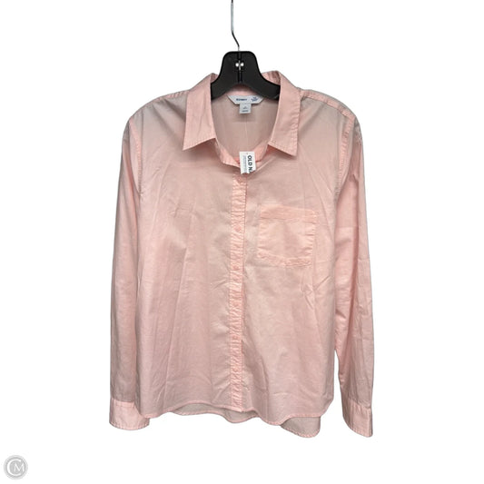 Top Long Sleeve By Old Navy In Pink, Size: M
