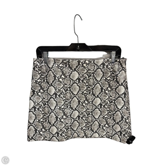 Skirt Midi By H&m In Snakeskin Print, Size: 8