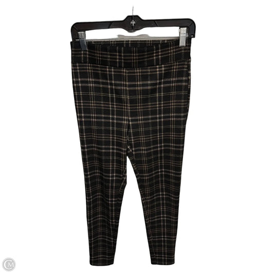 Pants Leggings By Loft In Plaid Pattern, Size: Xs