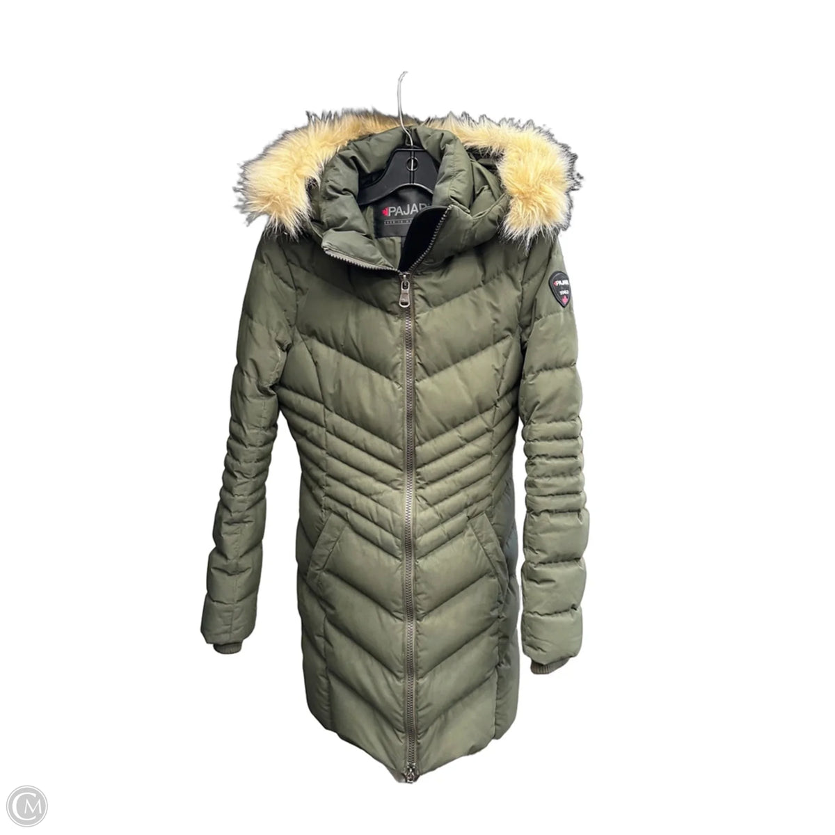 Coat Parka By Cmb In Green, Size: S