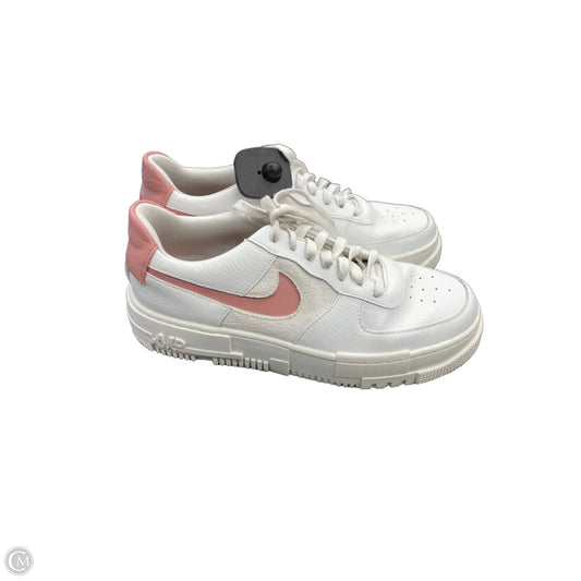 Shoes Sneakers By Nike In Pink & White, Size: 10.5