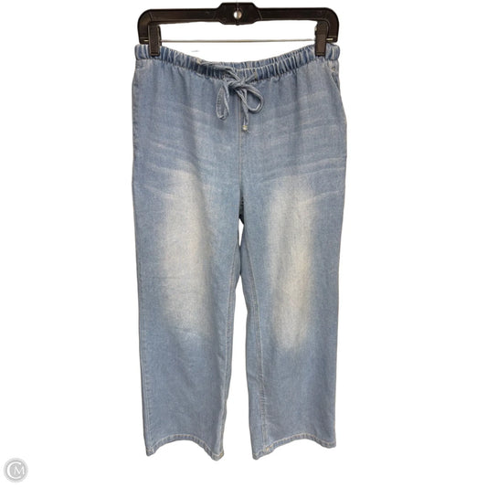 Jeans Straight By Vanilla Star In Blue Denim, Size: M