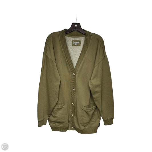 Cardigan By Natural Reflections In Green, Size: Xl