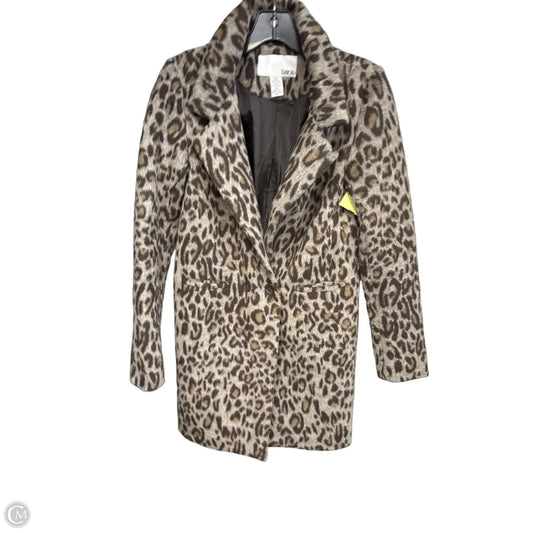 Coat Trench Coat By Bar Iii In Animal Print, Size: Xs