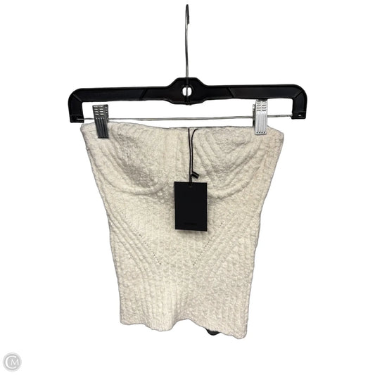 Top Sleeveless By Clothes Mentor In Cream, Size: S