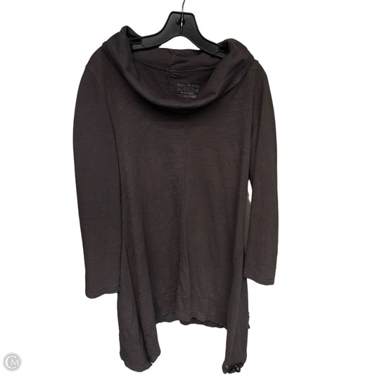 Tunic Long Sleeve By Clothes Mentor In Grey, Size: L