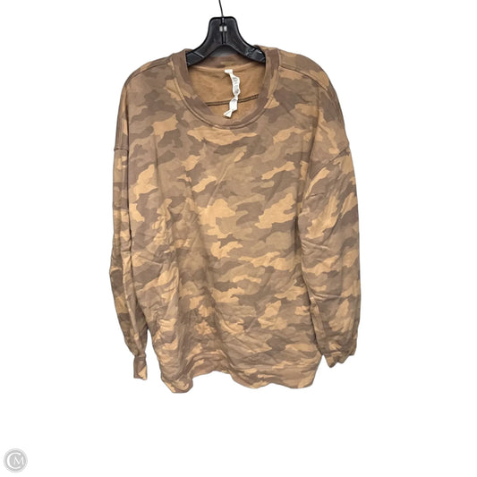 Athletic Sweatshirt Crewneck By Lululemon In Camouflage Print, Size: 10