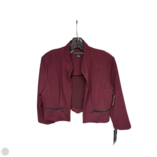 Blazer By Madison Leigh In Maroon, Size: 8