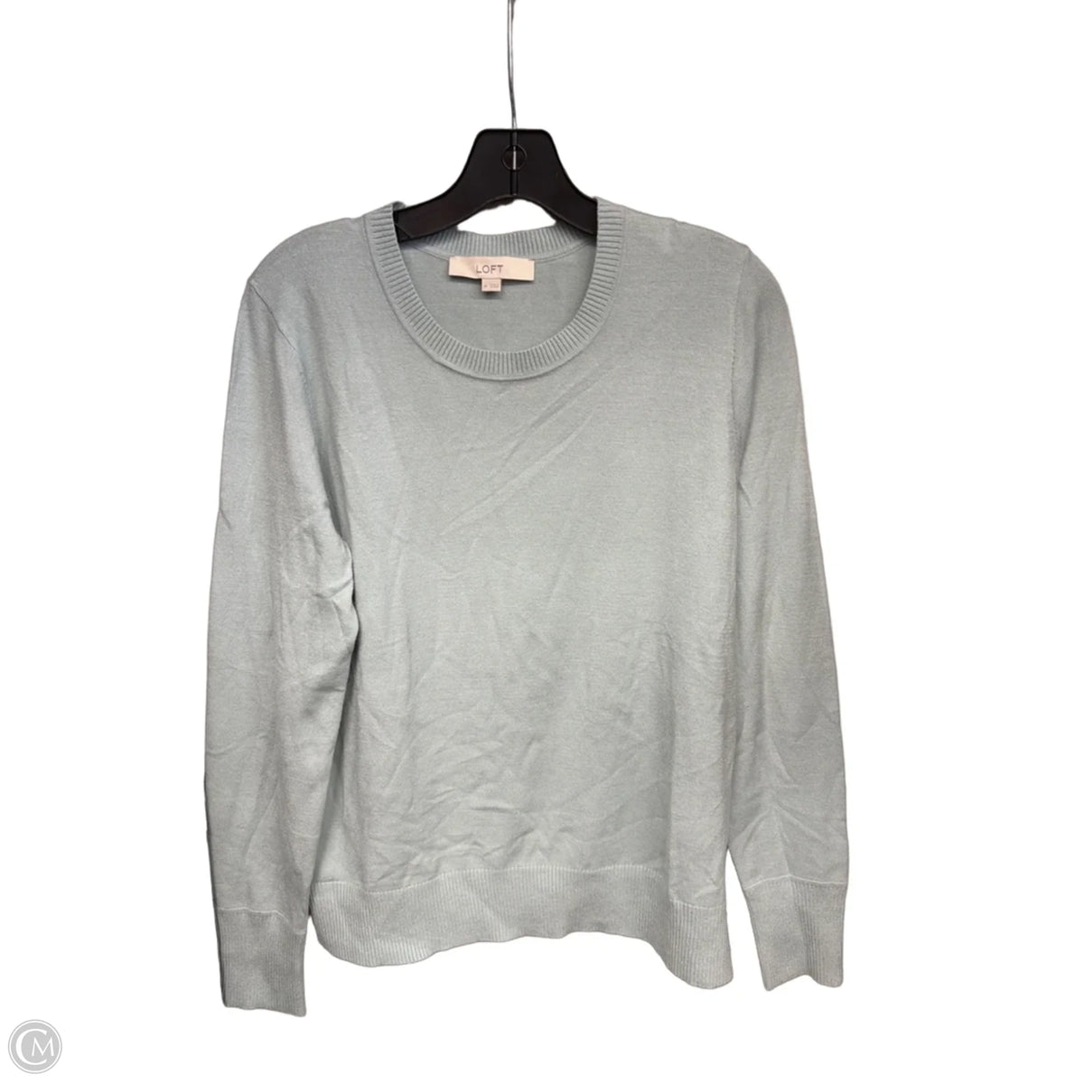 Top Long Sleeve By Loft In Aqua, Size: M