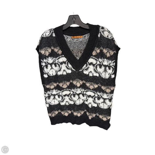 Sweater By Belldini In Black & Tan, Size: L