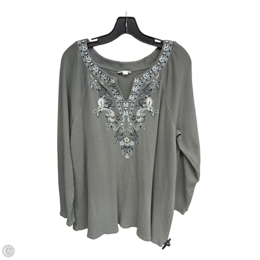 Tunic Long Sleeve By J. Jill In Green, Size: Xl