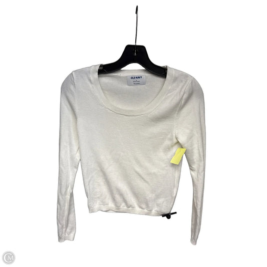Top Long Sleeve Basic By Old Navy In White, Size: S