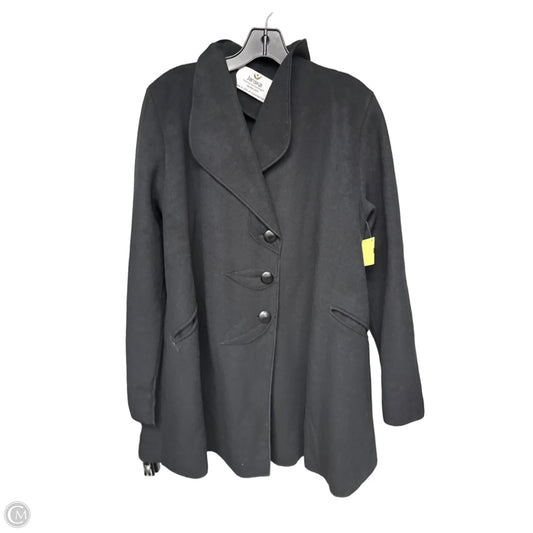 Coat Peacoat By Clothes Mentor In Black, Size: L