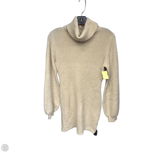 Dress Sweater By Shein In Beige, Size: S