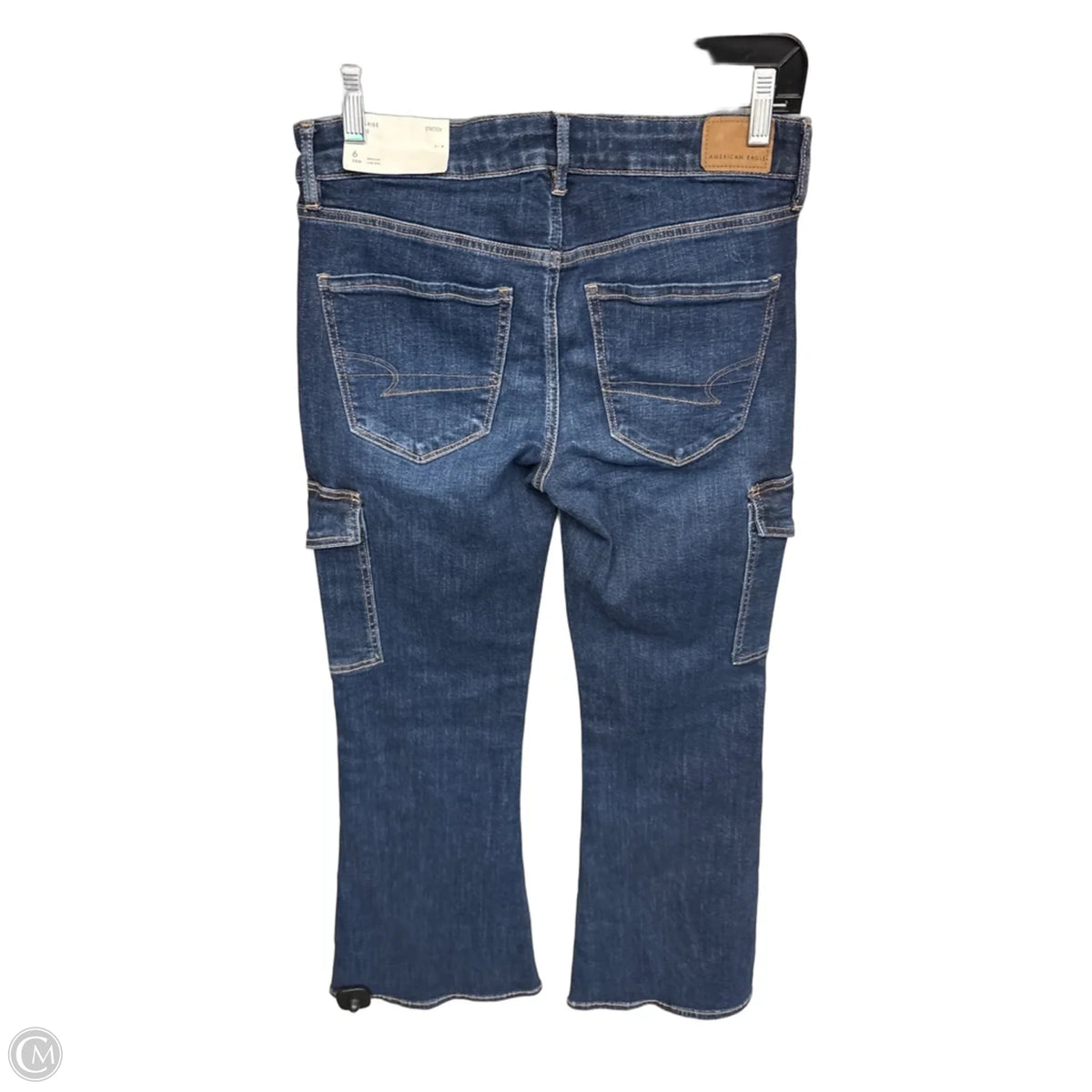 Jeans Flared By American Eagle In Blue Denim, Size: 6