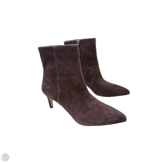 Boots Ankle Heels By Sam Edelman In Brown, Size: 8.5
