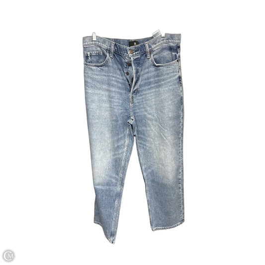 Jeans Cropped By Banana Republic In Blue Denim, Size: 14