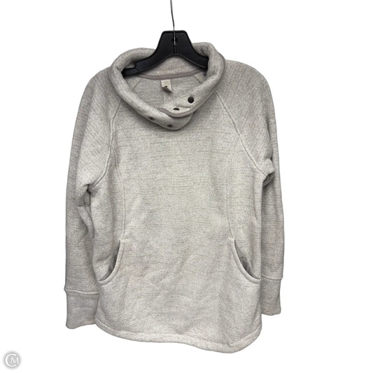 Athletic Sweatshirt Collar By Prana In Grey, Size: L
