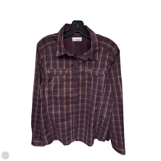 Top Long Sleeve By Columbia In Purple, Size: L
