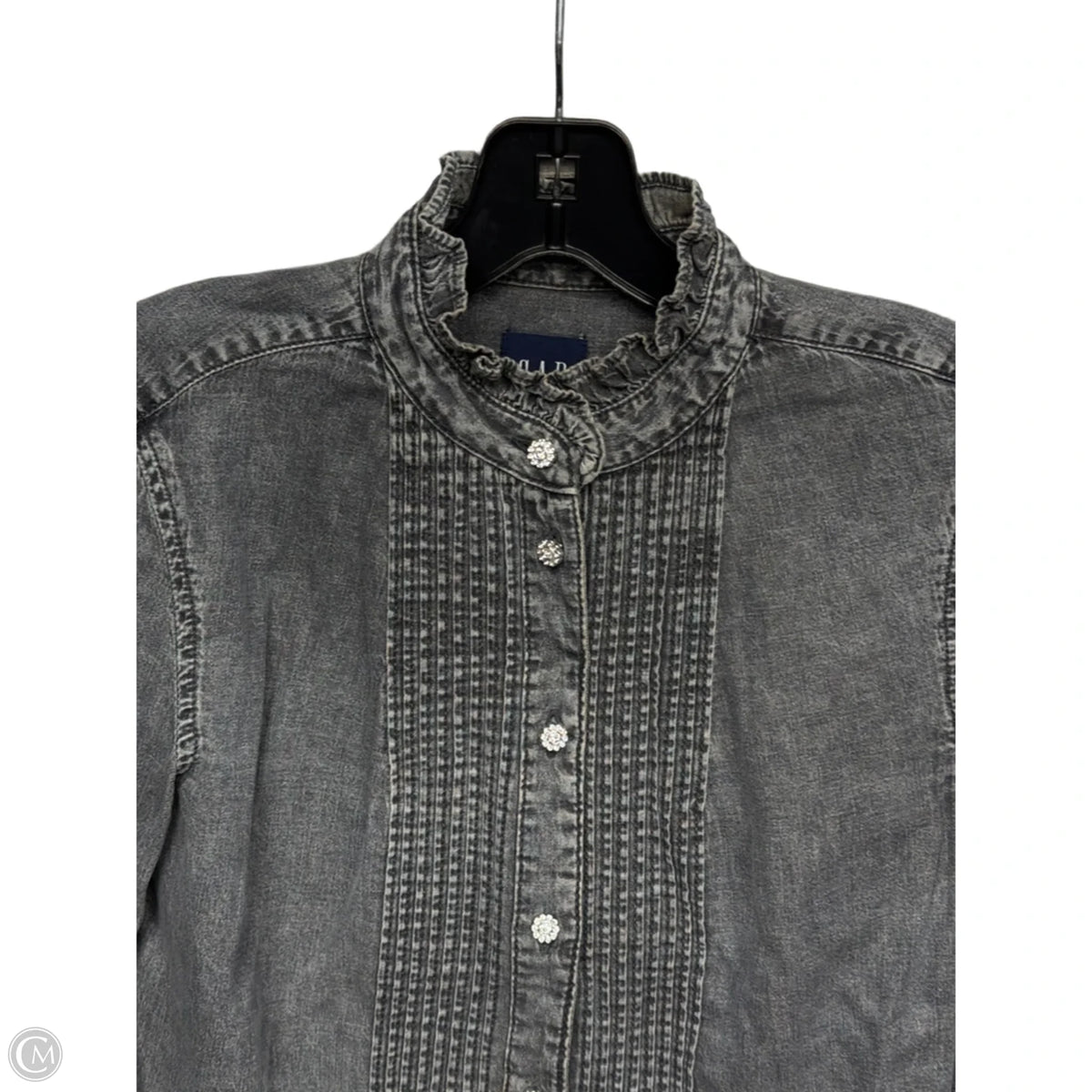 Top Long Sleeve By Gap In Grey, Size: Xs