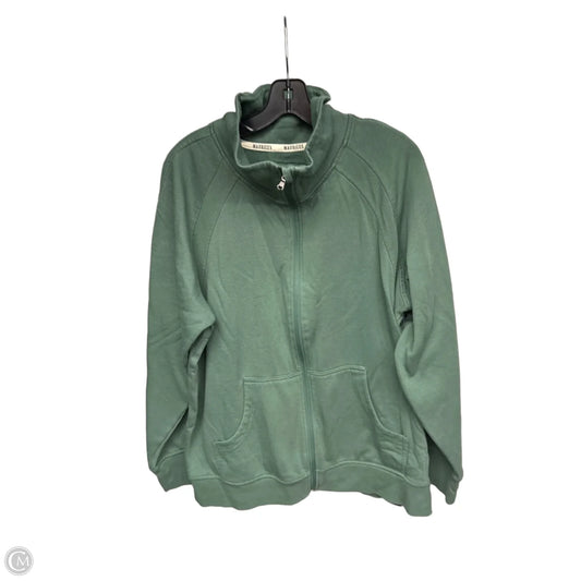 Athletic Jacket By Maurices In Green, Size: 1x