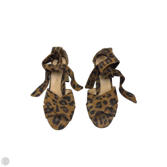 Shoes Heels Block By Clothes Mentor In Animal Print, Size: