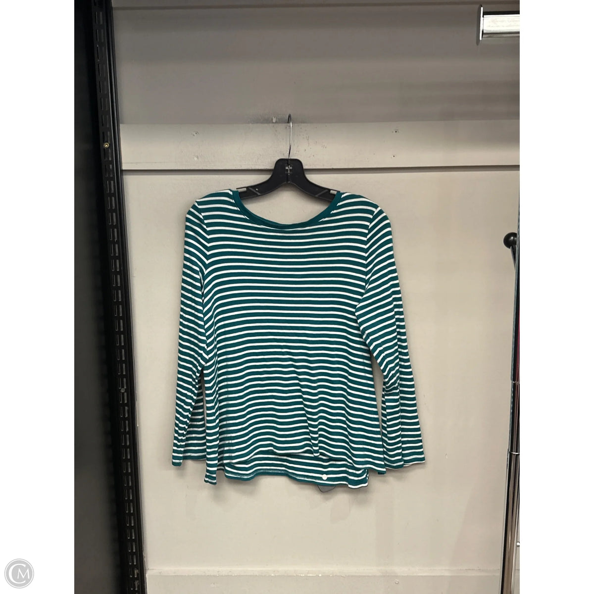 Top Long Sleeve By J. Jill In Striped Pattern, Size: Mp