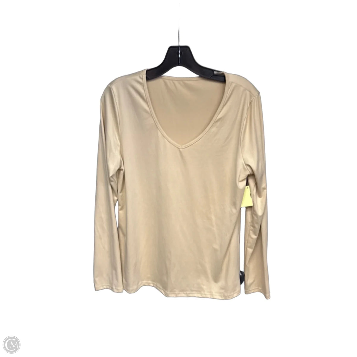 Top Long Sleeve Basic By Clothes Mentor In White, Size: M