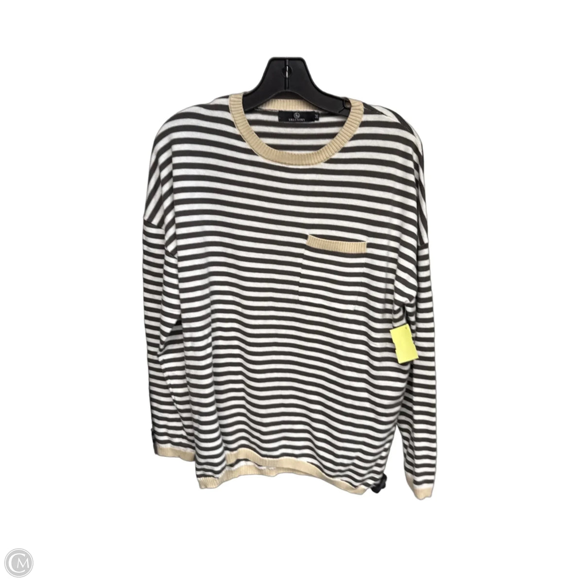 Sweater By Lillusory In Striped Pattern, Size: M