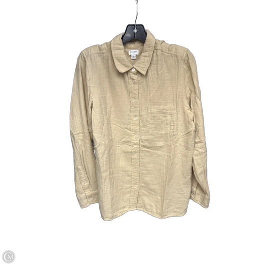 Top Long Sleeve By J. Crew In Tan, Size: M