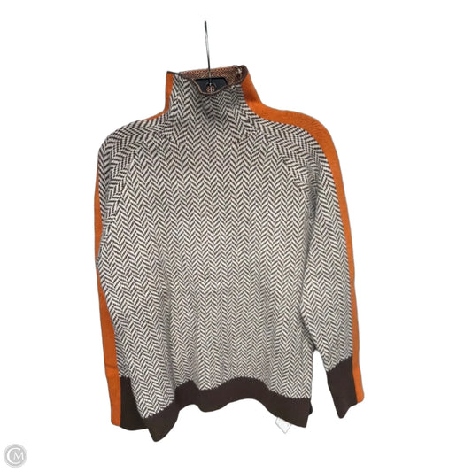 Sweater By Clothes Mentor In Brown & Orange, Size: S