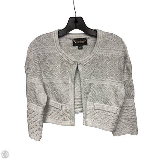Cardigan Designer By St. John In Silver, Size: 10