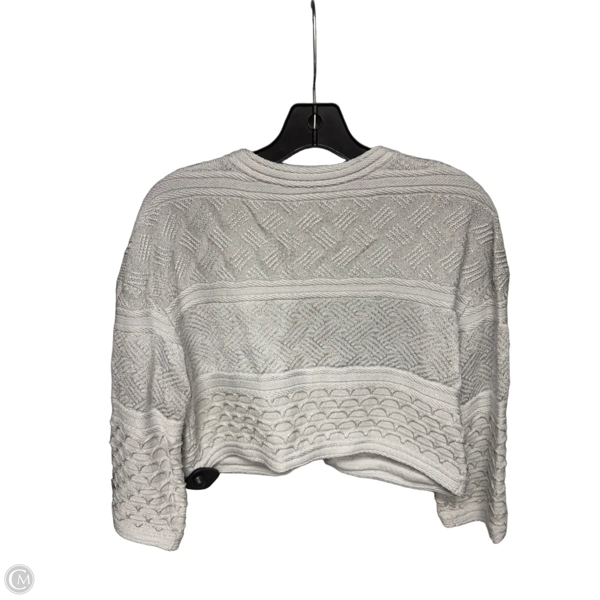 Cardigan Designer By St. John In Silver, Size: 10