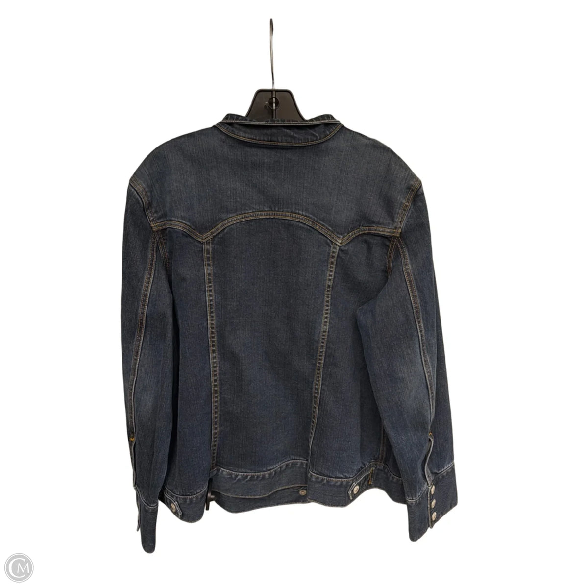 Jacket Denim By Gap In Blue Denim, Size: Xl
