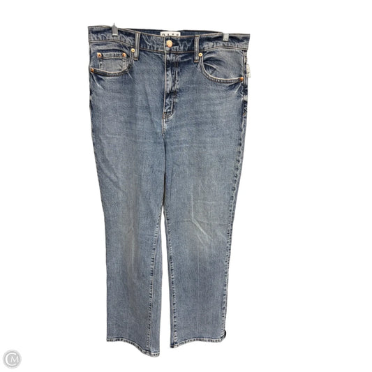 Jeans Straight By Daze In Blue Denim, Size: 30