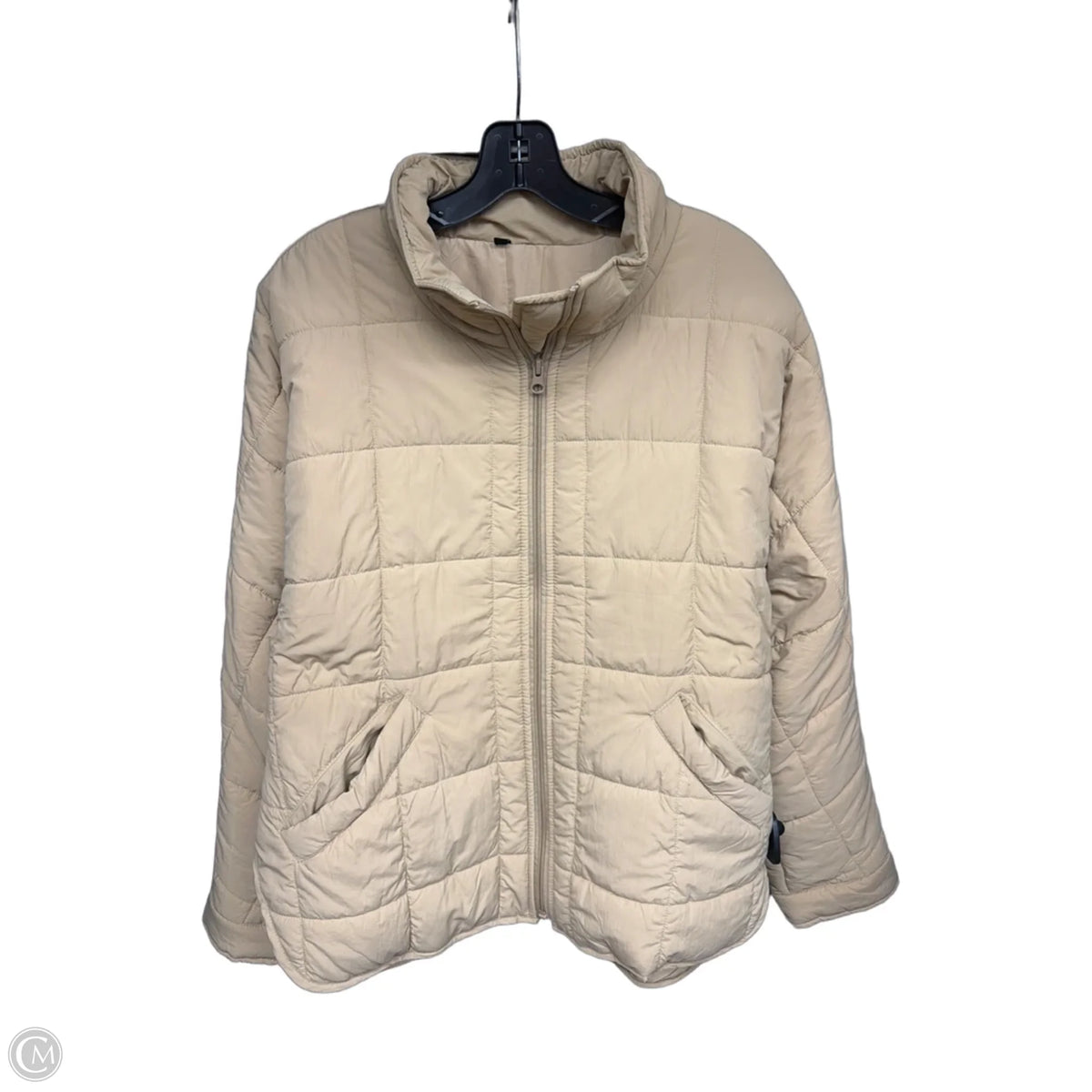Jacket Puffer & Quilted By Clothes Mentor In Tan, Size: L